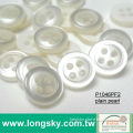(#P1046F2-4HS) fashion resin plastic flat back cream shell buttons